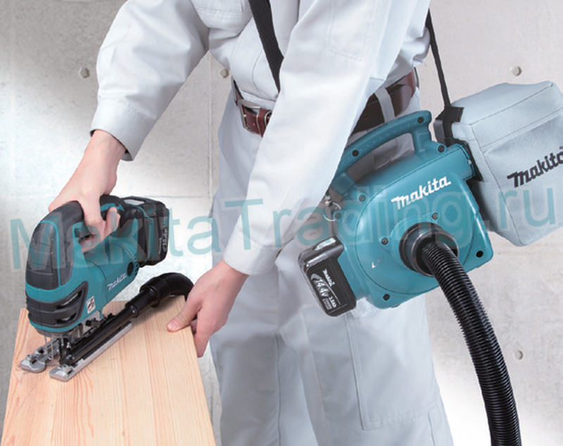 подключение лобзика к аккумуляторному пылесосу makita bvc350